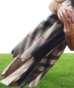 Sjaal chique retro geleidelijk geplaidde plaid katoenen linnen toerisme zonnebrandcrème trend ontwerper long sjaals6205492