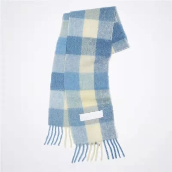 Écharpe de créateur de luxe écharpe arc-en-ciel de mode pour femme hiver écharpe haut de gamme écharpe à franges mâle Angleterre plaid hippocampe cheveux châle noir plaid cadeaux de mode