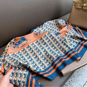 Sjaal echarpe merk voor vrouwen warme kasjmier sjaal wrap grote pashmina deken designer sjaals koets afdrukken