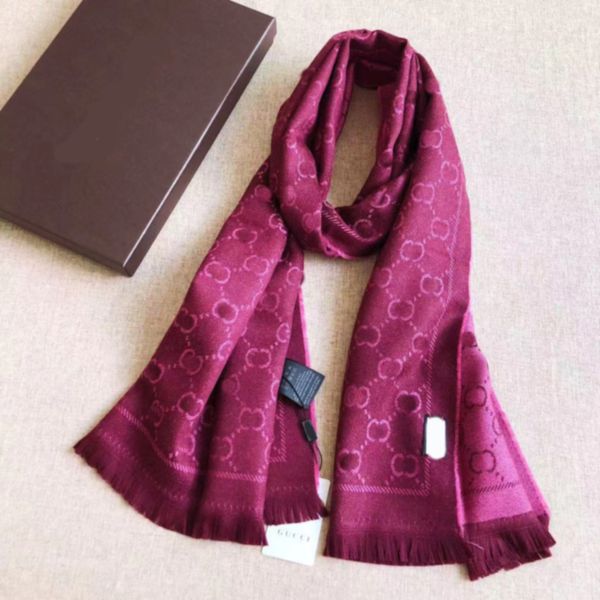 écharpe pour femme 100% laine Pashmina femme cachemire écharpe de créateur lettre complète foulards imprimés doux au toucher enveloppes chaudes avec étiquettes automne hiver longs châles 180X48cm