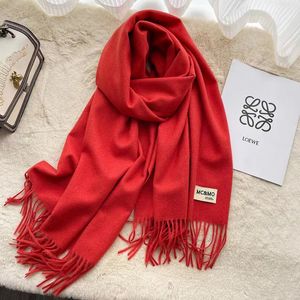 Écharpe Pashmina pour les créateurs écharpes chaudes mode classique femme homme imiter cachemire laine longue châle enveloppement 4 saisons couleur pure garder au chaud Joker hiver