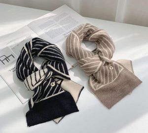 Écharpe en laine tricotée pour femme, petit bavoir, coréen, joli, polyvalent, décoratif, hiver, printemps, automne, warm9149493