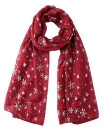 шарфы для женщин 2021, осенне-зимний шарф, женский шарф 039s, новый рождественский подарок, снежинка, серебро, круглый кончик, шелковый шарф, хлопковая шаль7920350
