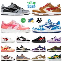 Scarpe Casual Shoes Trainers Sk8 Tennis des Chaussures Sta Designer blanc Purple Skate Leopard Pink Brown Green Run Shoes Flats Swateboard Youth