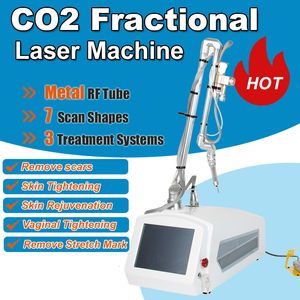 Machine d'élimination du laser CO2 portable Terroir vaginal Stretch Mark réduction cutané Resurfaçage de soins faciaux Metal RF TUBE Dispositif Salon Utilisation de la maison