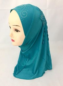 Sjaals (12 stuks/lot) ontwerp klein meisje hijab sjaal moslim kan kiezen kleuren xhgt024