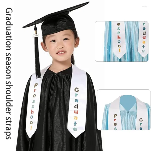 Des écharpes 140 cm / 180 cm de la saison des diplômes de diplômée des enfants préscolaires Graduation volet pour les débutants académiques Etiquettes Belts Party Decors Dxaa