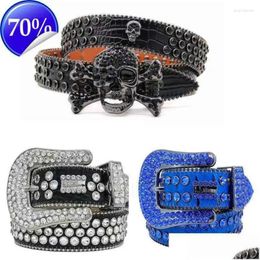 Écharpes 1BELTS Men Femmes BB Simon Belt Designer Retro Needle Buckle 20 Color Crystal Diamond Drop Livrot accessoires de mode