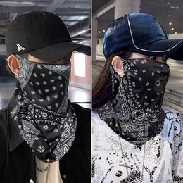 Sjaals 1 st mode punk zonnebrandcrème masker voor mannen vrouwen zomer gezicht nek uv bescherming oor sjaal sjaal hiphop outdoor sport fietsen bandana sc