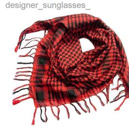 Sjaals 1pc Lente Geruite Sjaal Voor Unisex Mode Vrouwen Mannen Arabische Shemagh Keffiyeh Palestina Sjaal Shl Wr Hoge Kwaliteit Foulard HommeL231101