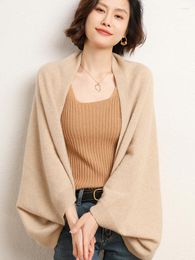 Écharbes 2023 châle en laine de haute qualité de haute qualité cape poncho femmes mi-longs foulards coréens nette
