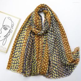 Sjaals 2023 est vrouwen spot geometrie patroon sjaal katoen voile sjaals 2prints