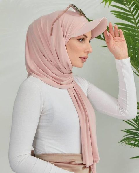 Foulards 2023 mode musulmane Hijab écharpe châle casquettes de Baseball Bandana Abaya Turban pour les femmes prêt à porter foulard