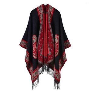 Foulards 2023 surdimensionné hiver femmes cachemire Ponchos et Capes femme mode Pashmina dames tricot châle Cape couverture étoles