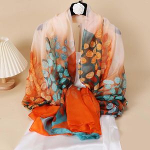 Foulards 2023 femmes écharpe mode soie pour dame châles enveloppes surdimensionné femme Hijabs Pashmina Foulard Bandana cou écharpes