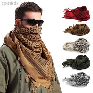 Sjaals 2024 Nieuwe lente winter militaire mode lichtgewicht leger plaid sjaals sjaal mannen en vrouwen tactische Arabische sjaal om warm te houden 240410