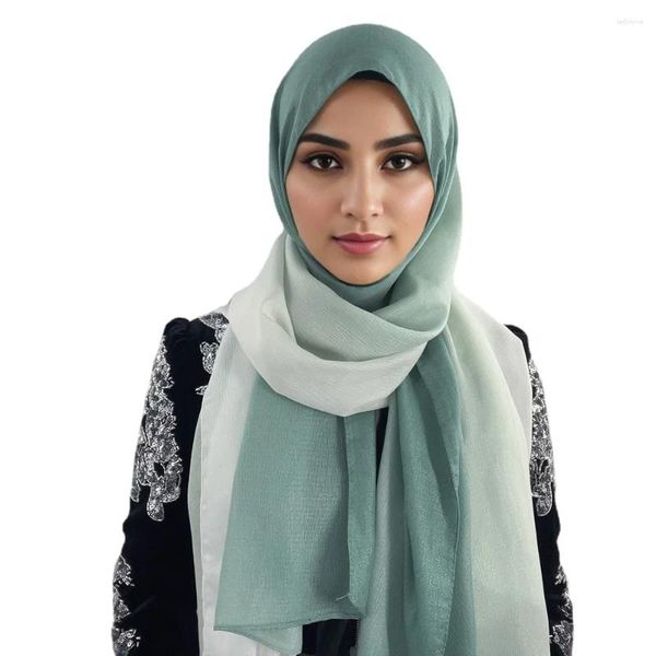 Bufandas 2024 Mujer impresión de seda diseñadora de lujo de lujo color satin hijab buff para mujeres chales largos damas