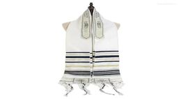 Bufandas 5 colores Messianic Jewish Tallit oración chal Talit con talis Bag Christian Tassel Buff Árabe para mujeres Men9324372