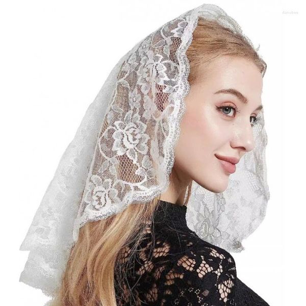 Foulards 634C Tulle de mariée pour Bachelorette Party Hen Mariage Single Layer Veil Head Covering