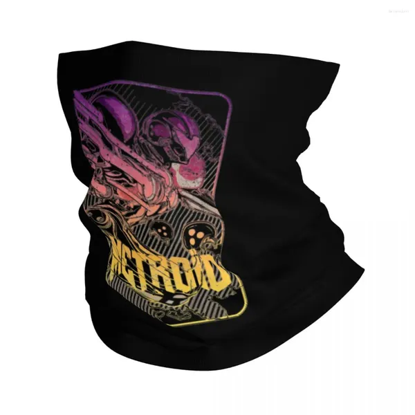 Foulards 90's Game Metroid Bandana Couverture de cou Imprimé Super Magic Foulard Multifonctionnel Couvre-chef Sports de plein air Unisexe Lavable