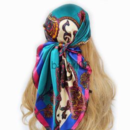 Foulards 90cm * 90cm Design Foulard Lady Châle Imprimé Soie Feutre Foulard Foulard Lady Foulard Carré Foulard Lady Wrap Foulard J230801