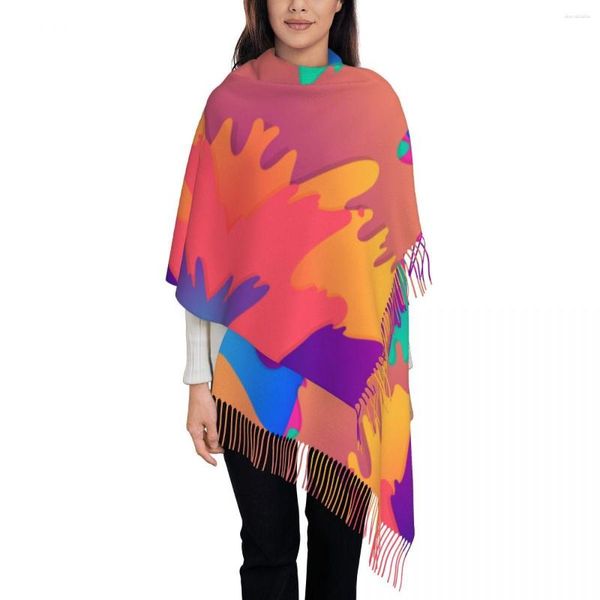 Foulards et châles colorés abstraits pour robes de soirée Womens Dressy Wear