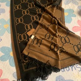 Sjaals Geavanceerde gouddraad-cashwolmix-sjaal herfst- en winterwarme outdoor-cashwollen sjaal