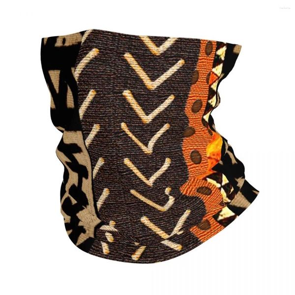 Bufandas Africano Barro Tela Bandana Cuello Cubierta Clásico Vintage Wrap Bufanda Multifuncional Ciclismo Correr Unisex Adulto Toda la Temporada