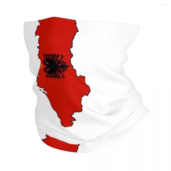 Bufandas Albania Bandera Mapa Bandana Cuello Polaina Impreso Pasamontañas Máscara Bufanda Cálida Diadema Senderismo Para Hombres Mujeres Adulto Invierno