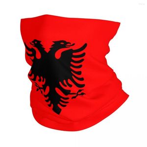 Bufandas Bandera albanesa Bandana Cuello Polaina Impreso Bufanda mágica Multiuso Ciclismo Senderismo Unisex Adulto Invierno