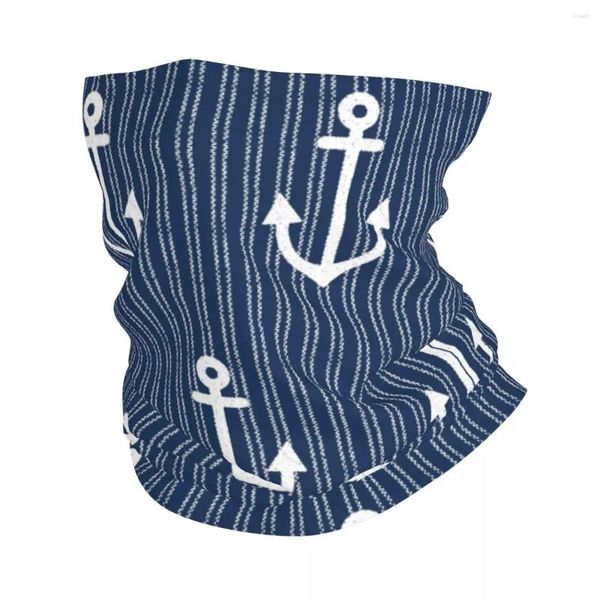 Anchor de bufandas Costa Strips Bandana Cuella de pañuelo Balaclavas Buff Bufanda Diadario de uso múltiple Running Unisex Adult Invierno