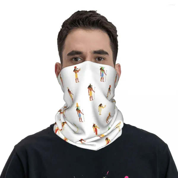 Écharré Egypts anciens Dieux de l'histoire égyptienne Bandana Nec Gaiter Masque Imprimé foulava chaud Running Unisexe Adult Breatchable