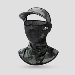 Bufandas anti-ultravioleta mascarilla de seda pesca cubierta de la cara protección ultravioleta escudo de cuello bufanda solar de protector solar