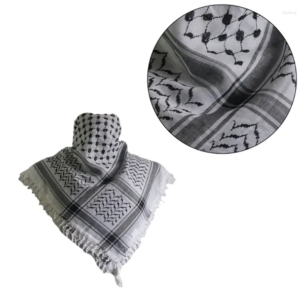 Foulards Arabe Écharpe Treillis Modèle Adulte Tactique Shemagh Extérieur Keffiyeh Foulard Multi Purpose 13MC