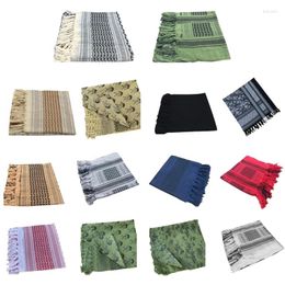 Foulards Turban arabe pour hommes tête enveloppement Keffiyeh écharpe militaire Shemagh désert foulard musulman