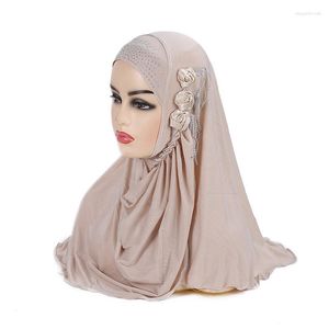 Sjaals aankomsten 60 60 cm tulband hoeden slik splitsen moslimhoofd wrap mode hijab voor meisjesdame