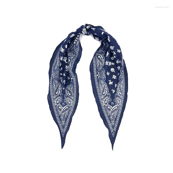 Écharrés Arrivals American Classic Cotton Paisley Caswhed Pattern Diamond Long Scarf pour femmes hommes Bandanas vintage Neck