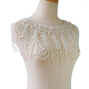 Craquins de perle artificiels pour la chaîne d'épaule de la robe de mariée Chaîne d'épaule Cheongsam Elegant Wrap Foral Occasion