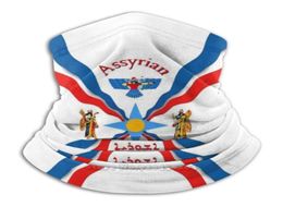 Écharpes Drapeau Assyrien Cyclisme Moto Chapeaux Écharpe Lavable Cache-Cou Masque Assyrie Babylone Dieu d'Ashur Anunnaki BlueScarve2882884