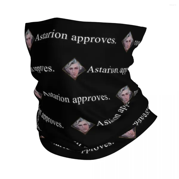 Écharpes Astarion Vampire Approbation Bandana Cou Gaiter Imprimé Baldur's Gate Jeu Masque Écharpe Multi-usage Bandeau Pêche Adulte Respirant