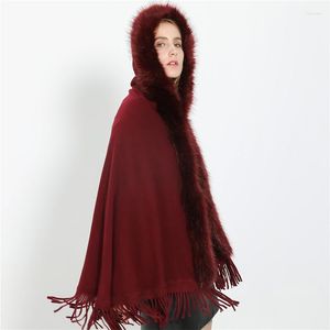 Sjaals Herfst- en wintercollectie Europees Amerikaans Temperament Effen Dikke Warme Comfortabele Zachte Tassel Trend-sjaal