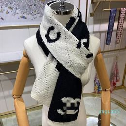 Écharpes Automne et hiver double face écharpe tricotée femmes mode polyvalente
