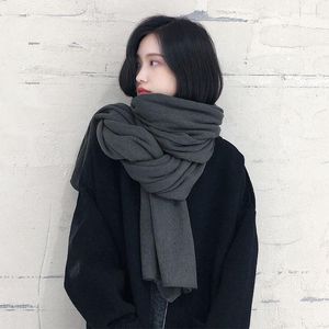 Sjaals Herfst- en wintermode Koreaanse versie van de imitatie kasjmier Damessjaal Gebreid Verdikt Warm Veelzijdige trendsjaal