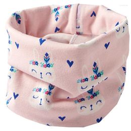 Sjaals herfst winter kinderen katoenen sjaal baby kinderen warme jongens meisjes cartoon kraag o ring magische nekchiefscarves rona222222