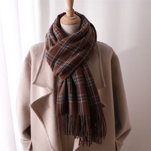 Sjaals herfst winter voor mannen dikke warme sjaal mode wrap plaid Koreaanse nekkeek zachte hoofden sjaals hijab kwellen sjaal 230823