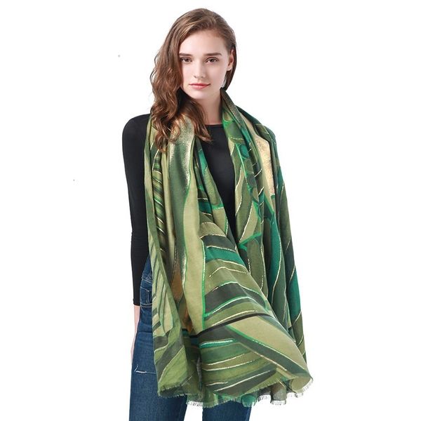 Foulards automne/hiver imprimés pour femmes, écharpe d'estampage, Style européen, bandeau polyvalent, châles Hijab, 230818