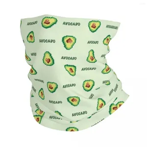 Cracuères de dessin animé avocat Bandana Nec Gaiter fruits BALACLAVAS FACE Écharpe Multi-Use Bandband Randonnée pour les hommes Femmes Breffant