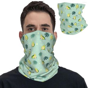 Foulards d'exercice avocat feuille et étoile bandana cou gaiter imprimé swavas enveloppe écharpe multi-usure pour hommes femmes adultes lavables