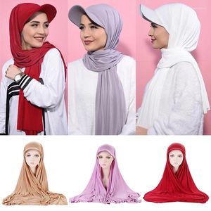 Foulards de Baseball, casquette, Hijab, châle, Bandana instantané, Turban pour femmes, prêt à porter, Protection solaire, écharpe 2 pièces