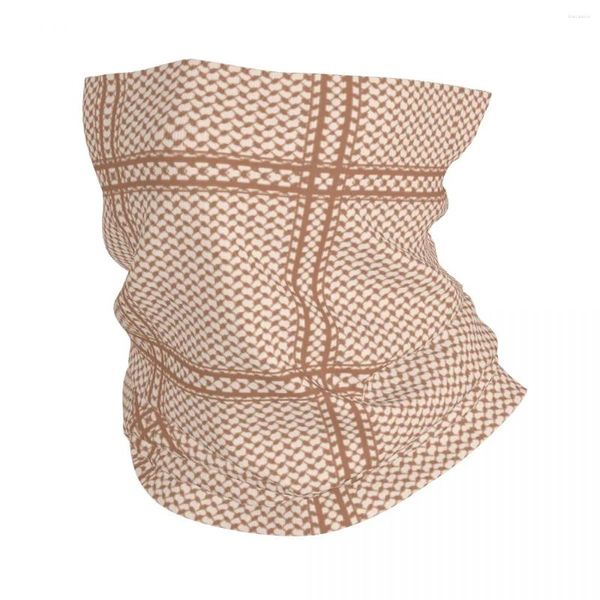 Bufandas beige keffiyeh kufiya cubierta de cuello de pañuelo shemagh vertical balaclavas máscara bufanda de cabezal de uso múltiple unisex adulto